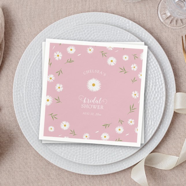 Wildflowers Foliage Greenery Garden Bridal Shower Napkins (Creator Uploaded)