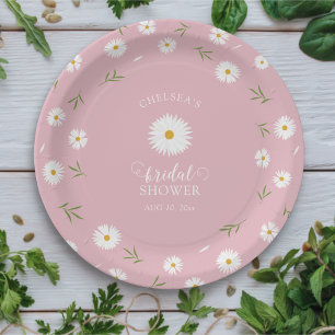 Wildflowers Foliage Greenery Garden Bridal Shower Paper Plates