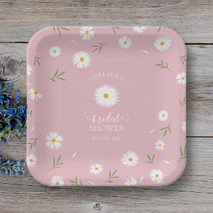 Wildflowers Foliage Greenery Garden Bridal Shower Paper Plates