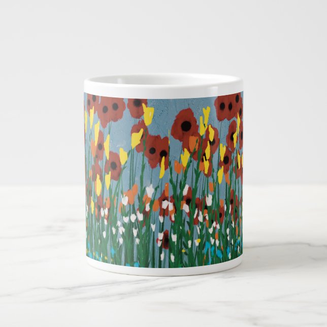 Wildflowers Giant Coffee Mug (Front)