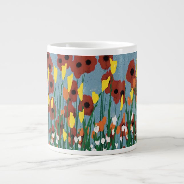Wildflowers Giant Coffee Mug (Front)