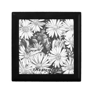 Wildflowers Gift Box Custom Honey Bee Jewelry Box