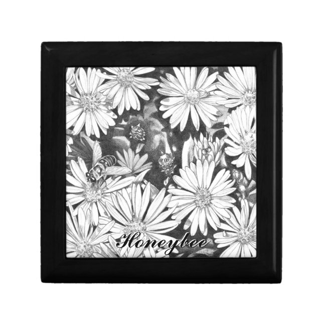 Wildflowers Gift Box Custom Honey Bee Jewelry Box (Front)