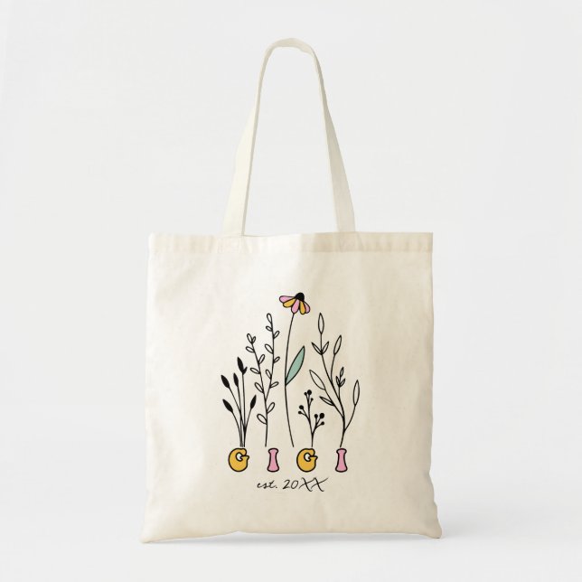 Wildflowers Gigi Tote Bag (Front)