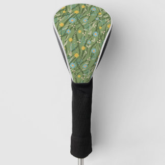 wildflowers  golf head cover