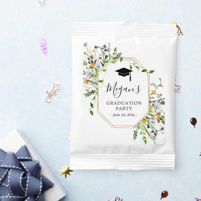 Wildflowers Graduation Favors  Hot Chocolate Drink Mix (Packets)