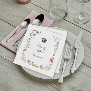 Wildflowers Graduation Napkins