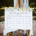 Wildflowers Guess the due Date calendar Poster<br><div class="desc">Wildflowers Guess the due Date calendar Poster
Matching items available.</div>