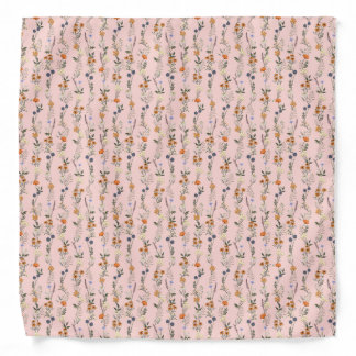 Wildflowers Handdrawn Bandana