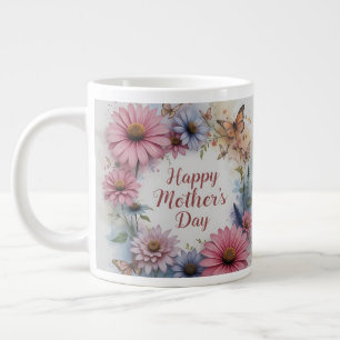 Wildflowers Happy Mother's Day Giant Coffee Mug