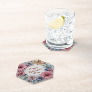 Wildflowers Happy Mother's Day Paper Coaster