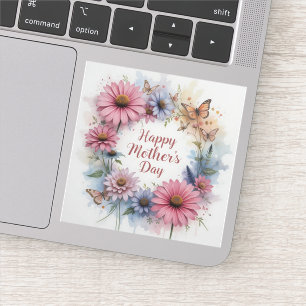 WildFlowers Happy Mother's Day Sticker