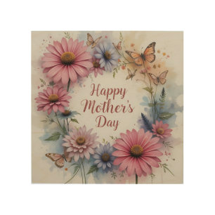 Wildflowers Happy Mother's Day Wood Wall Art