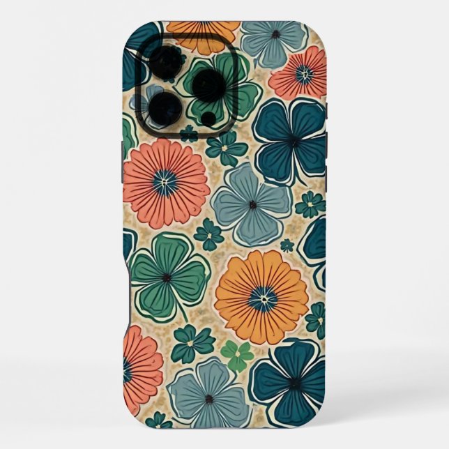 Wildflowers Harmonious Tones iPhone Case (Back)