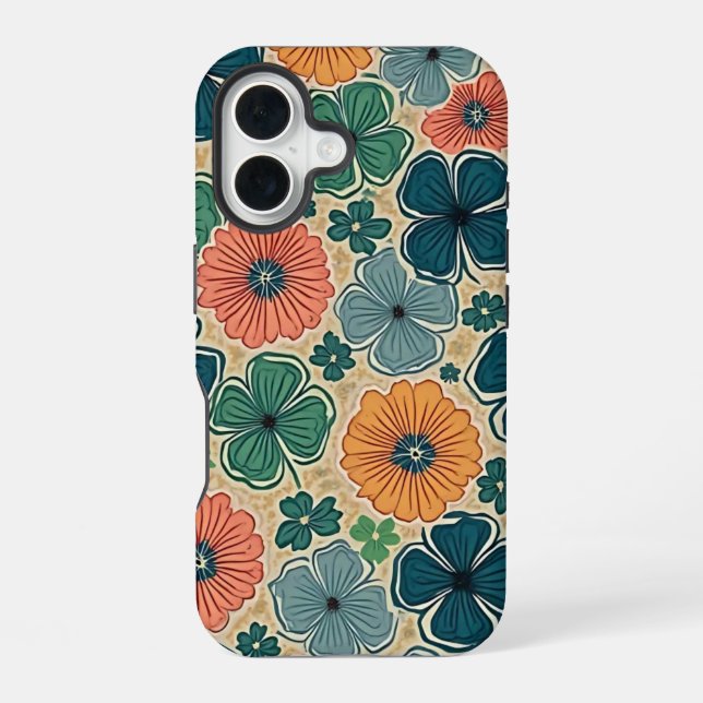 Wildflowers Harmonious Tones iPhone Case (Back)