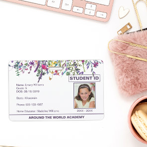 Wildflowers Homeschool Student ID Badge