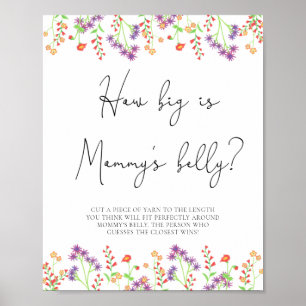Wildflowers how big is mommy's belly game poster
