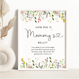Wildflowers how big is mommy's belly game poster