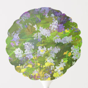 Wildflowers Impasto Painting - Original Flower Art Balloon