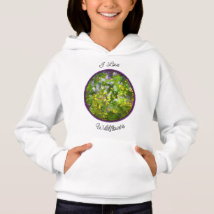 Wildflowers Impasto Painting - Original Flower Art Hoodie