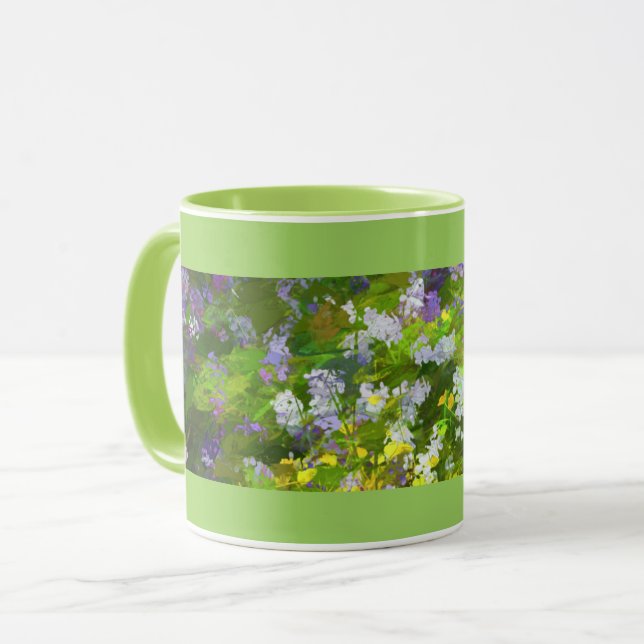 Wildflowers Impasto Painting - Original Flower Art Mug (Front Left)