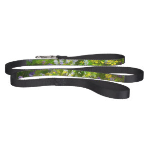 Wildflowers Impasto Painting - Original Flower Art Pet Leash