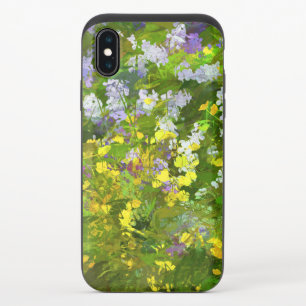 Wildflowers Impasto Painting - Original Flower Art iPhone X Slider Case