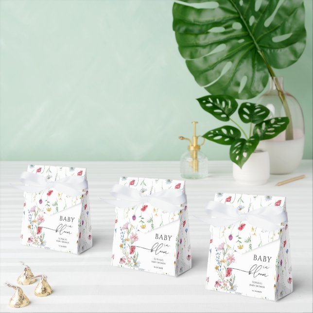Wildflowers in Bloom Baby Shower Favor Boxes (Multiple)