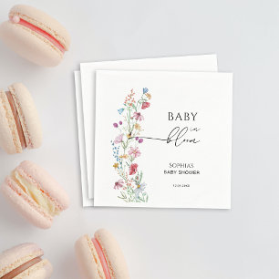 Wildflowers in Bloom Baby Shower Napkins