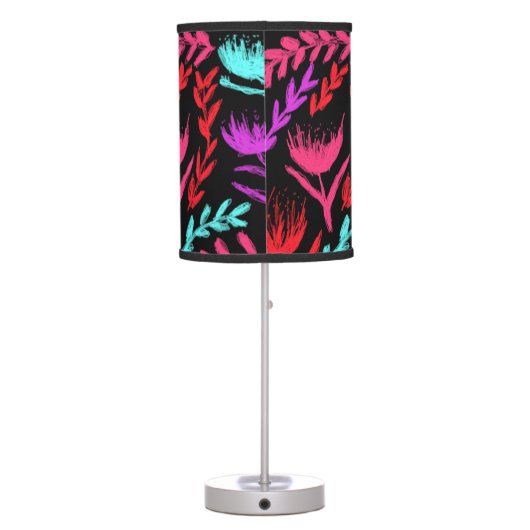 Wildflowers in Colors that POP!  Table Lamp (Back)