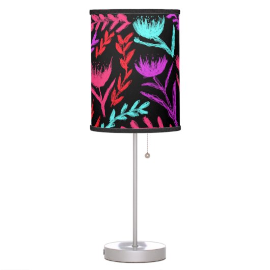 Wildflowers in Colors that POP!  Table Lamp (Left)