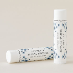 Wildflowers in Dusty Blue Bridal Shower Lip Balm