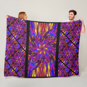 Wildflowers in Pastels 14 Fleece Blanket