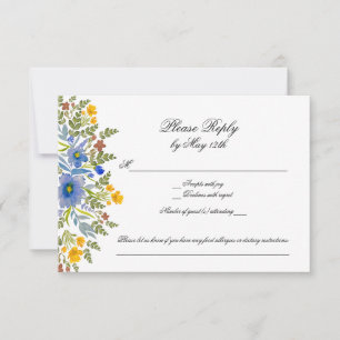 Wildflowers in Primary Colors Reply card