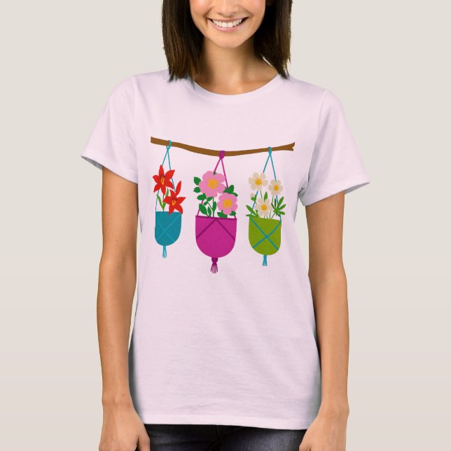 wildflowers in vibrant planters T-Shirt (Front)