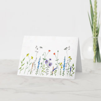 Wildflowers in Watercolors Card