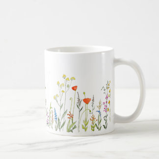 Wildflowers in Watercolors Coffee Mug