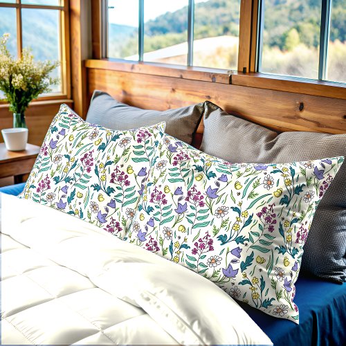 Wildflowers King size Pillow Case