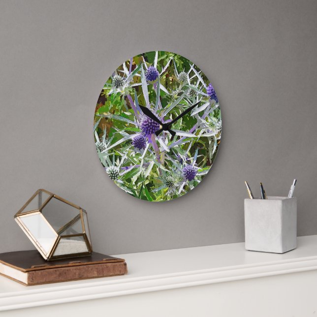 WILDFLOWERS LARGE CLOCK (Office)