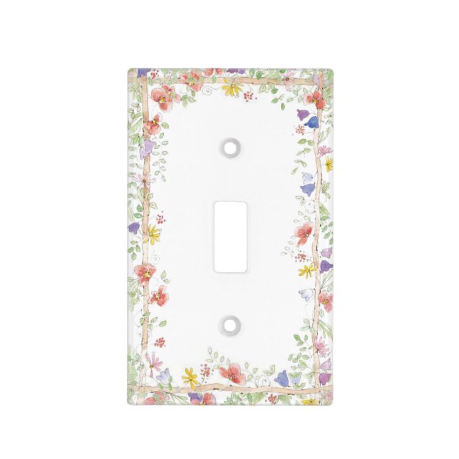 Wildflowers Light Switch Plate (Front)