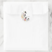 Wildflowers Love in Bloom Boho Bridal Shower  Classic Round Sticker (Bag)