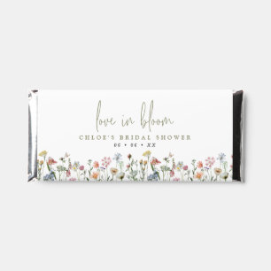 Wildflowers Love In Bloom Bridal Shower Hershey Bar Favors