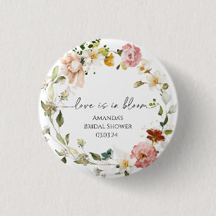 Wildflowers Love is in Bloom Button
