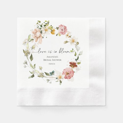 Wildflowers Love is in Bloom Napkins