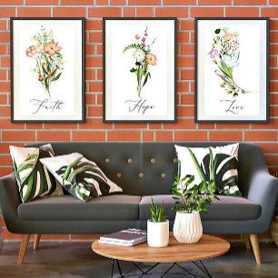 Wildflowers Love Poster