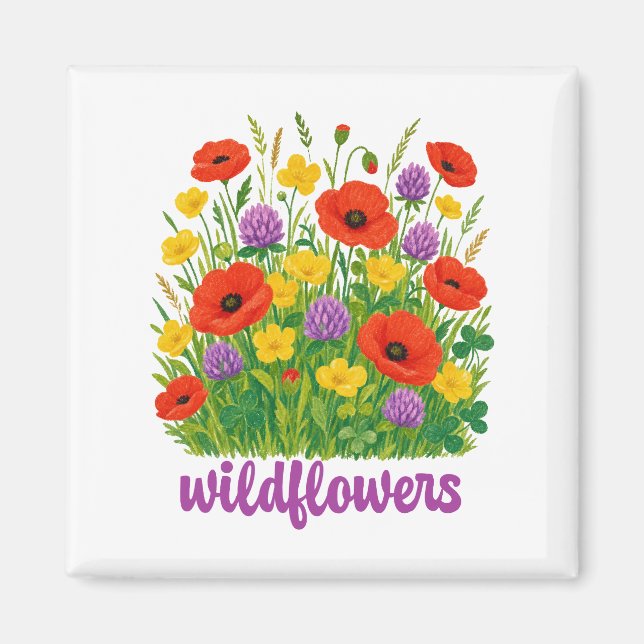 wildflowers magnet (Front)