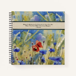 Wildflowers Meadow Believe In Yourself Journal
