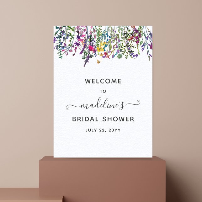 Wildflowers Meadow Bridal Shower Welcome  Poster (Creator Uploaded)