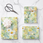 Wildflowers Meadow Summer Foliage Boho Modern Wrapping Paper Sheets<br><div class="desc">Discover the latest trend this year - a breathtakingly beautiful and elegantly simple wrapping paper! This delicate floral design showcases exquisite watercolor wildflowers, such as the charming daisies, soothing chamomiles, vibrant yellow tansies, and other enchanting foliage. It perfectly captures the essence of a summer - a celebration of life and...</div>