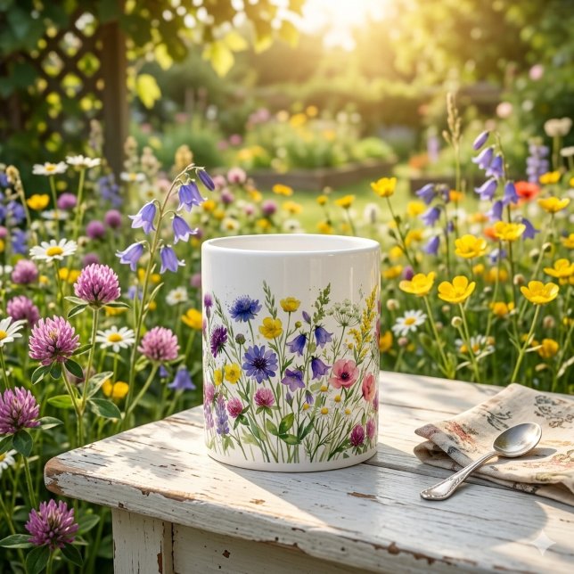 Wildflowers meadow watercolours. Specialty Mug (Creator Uploaded)